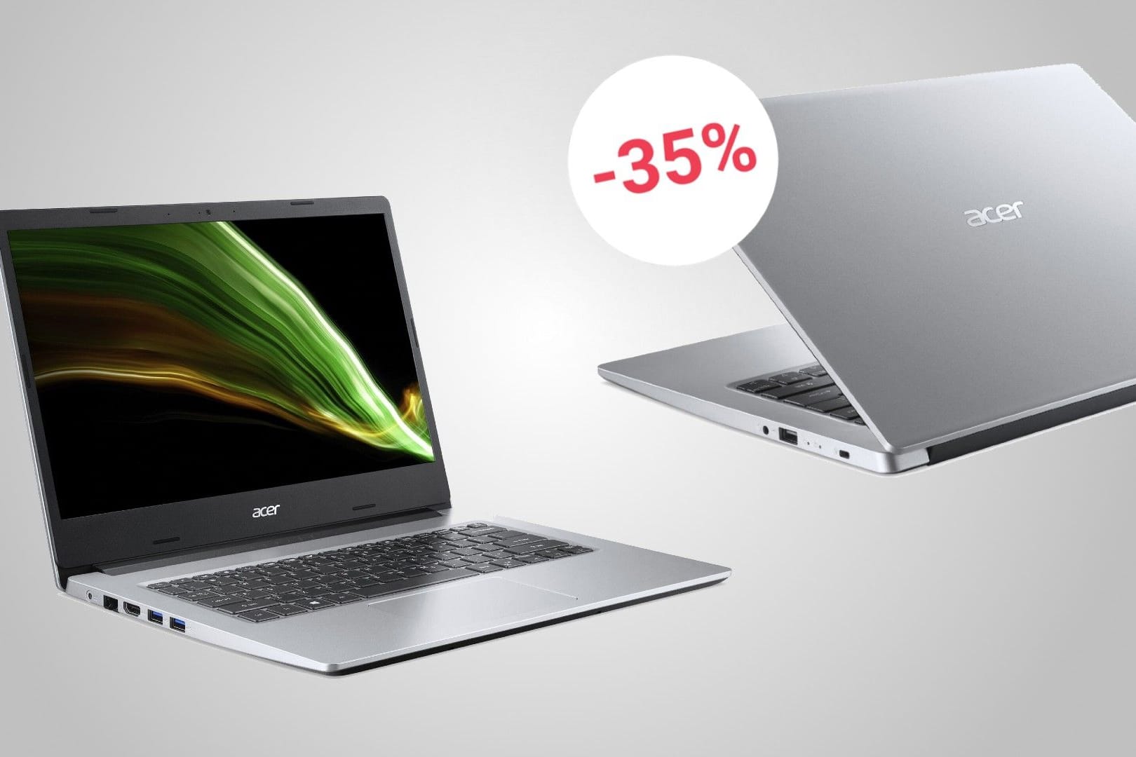 Das Acer Aspire 1 besitzt 128 GB Speicher und ist heute stark reduziert.