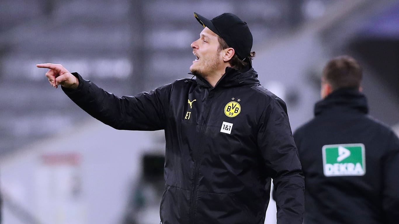 BVB-Trainer Edin Tersic (Archivfoto): 2021 holte er schon einmal den Pokal mit den Borussen.