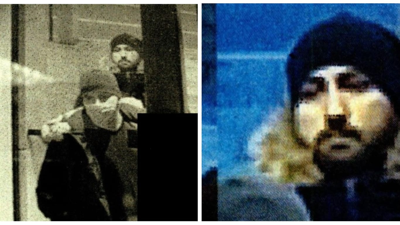 Die beiden Tatverdächtigen (Montage): Nach ihnen sucht die Polizei Berlin.