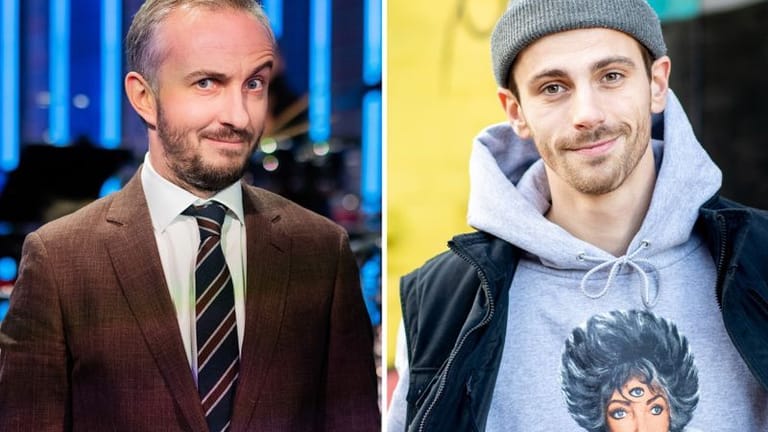 Böhmermann (l) und Kliemann: Der Moderator deckte fragliche Masken-Geschäfte des Influencers auf.