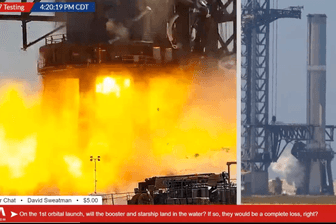 Flammen bei einem SpaceX-Triebwerk: Der Vorfall ist ein Rückschlag für Musks Raumfahrtprogramm.