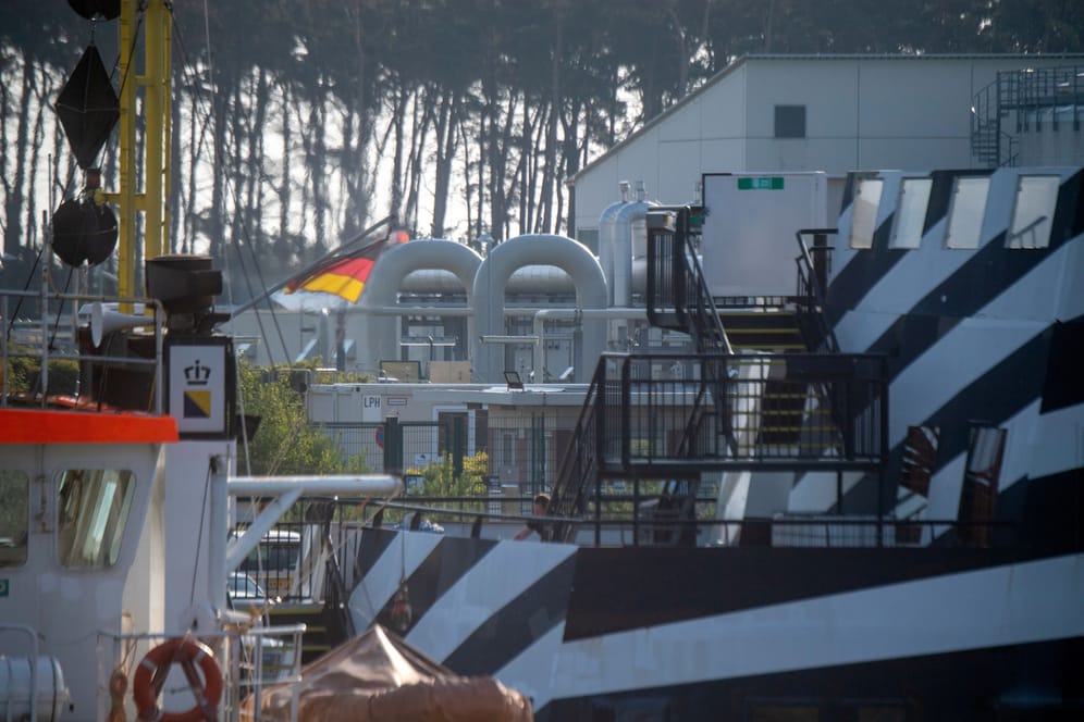 Gasempfangsstation von Nord Stream 1 in Lubmin: Seit Donnerstagmorgen fließt das Gas wieder.