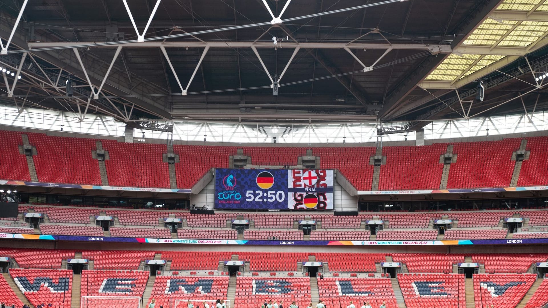 Abschlusstraining in Wembley