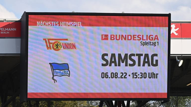 Die Berliner Vereine im Duell: Am ersten Spieltag der neuen Saison treffen der 1. FC Union Berlin und Hertha BSC aufeinander.