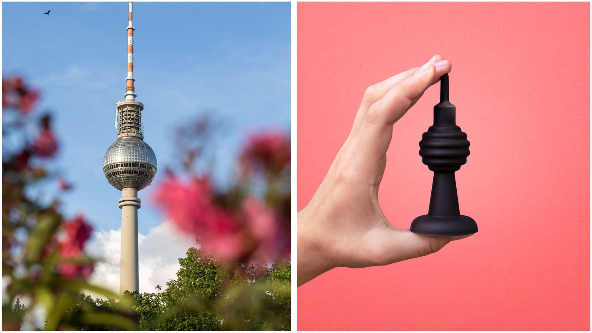 Der echte und Liebesfernsehturm (Montage): Das Spielzeug ist laut Hersteller für Einsteiger gedacht. Der echte und Liebesfernsehturm (Montage): Das Spielzeug ist laut Hersteller für Einsteiger gedacht.