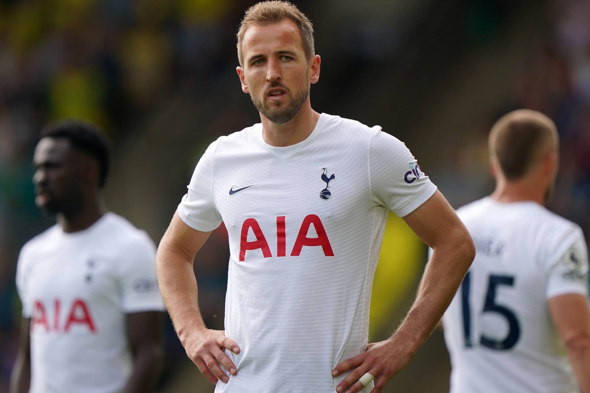 Blick Richtung München? Harry Kane trägt noch das Trikot von Tottenham Hotspur.