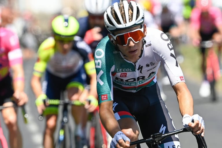 Lennard Kämna auf der 14. Etappe der Tour de France 2022: Völlig bedient.
