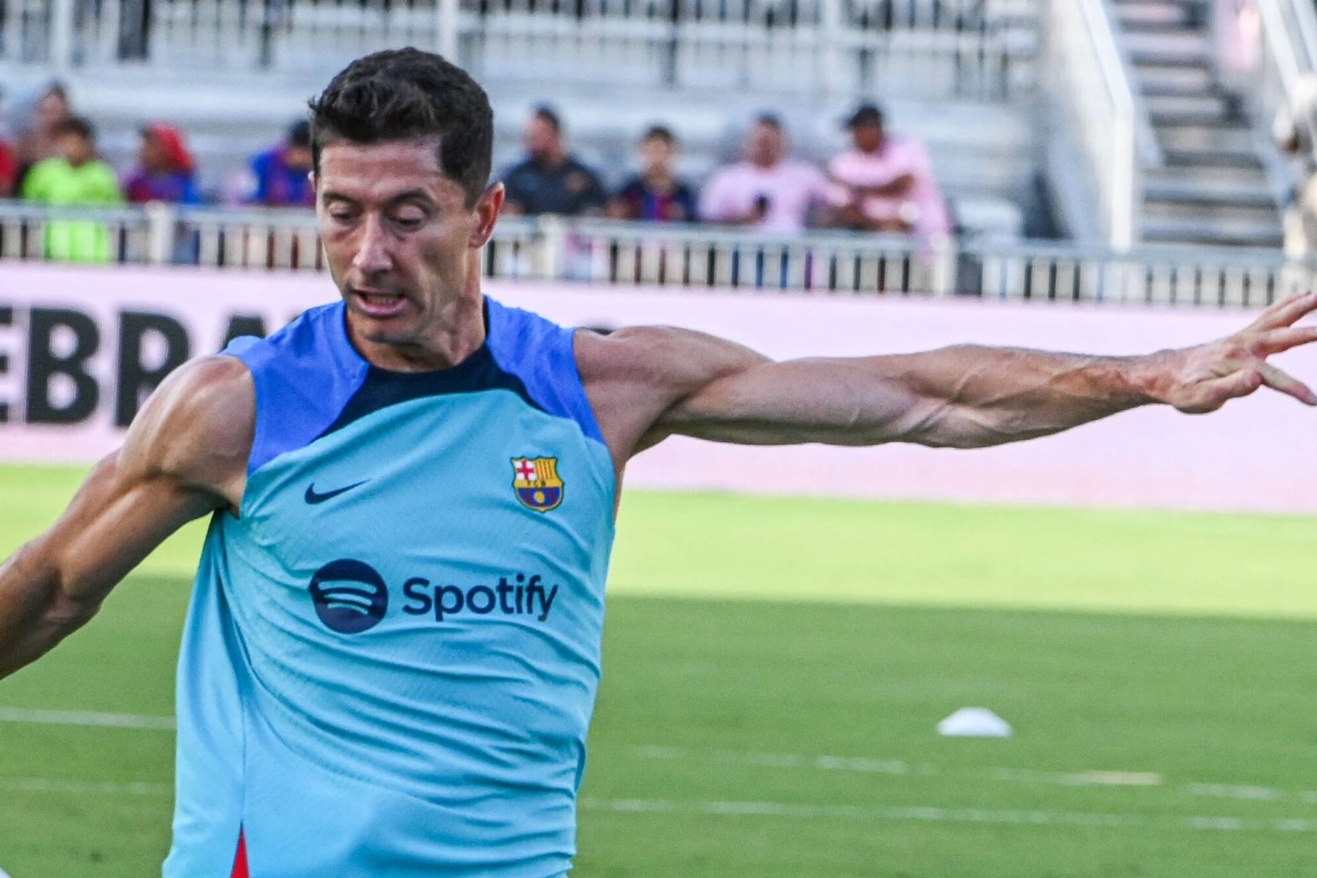 Robert Lewandowski: Der Stürmer im Training des FC Barcelona.