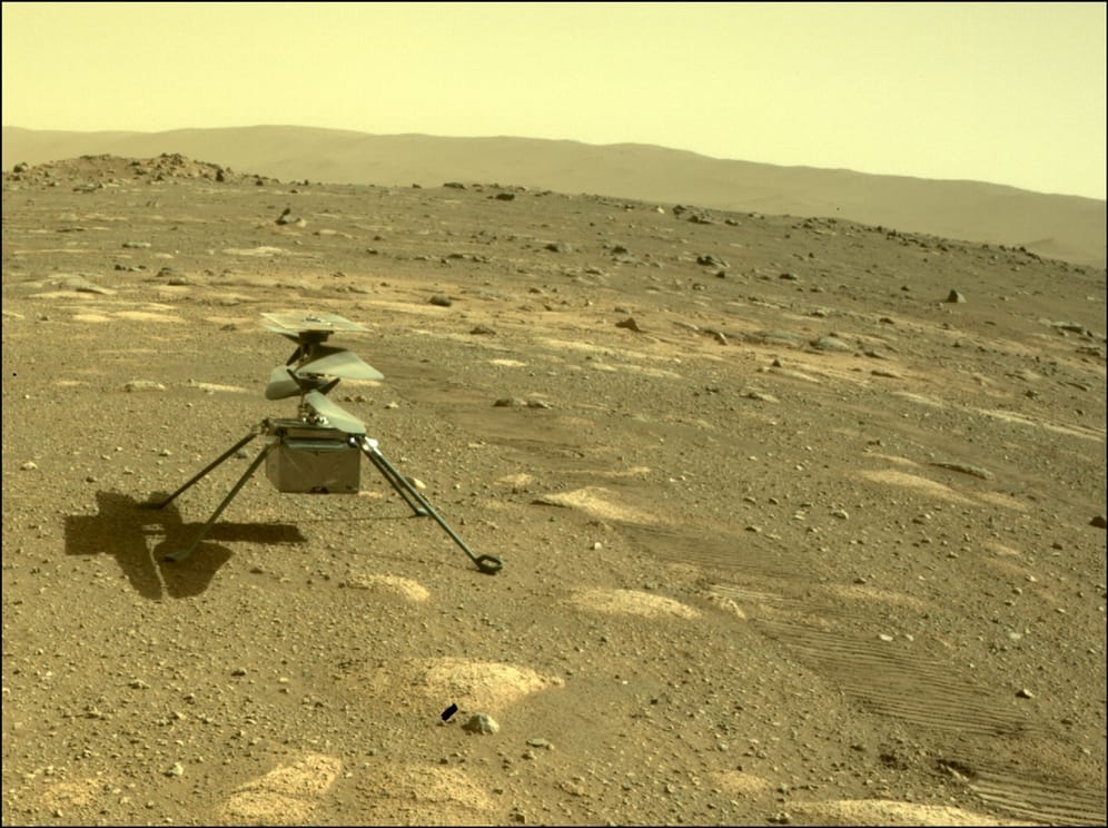 Der Hubschrauber "Ingenuity": Nach seinem erfolgreichen Einsatz will die Nasa zwei weitere Mini-Helikopter auf den Mars schicken.