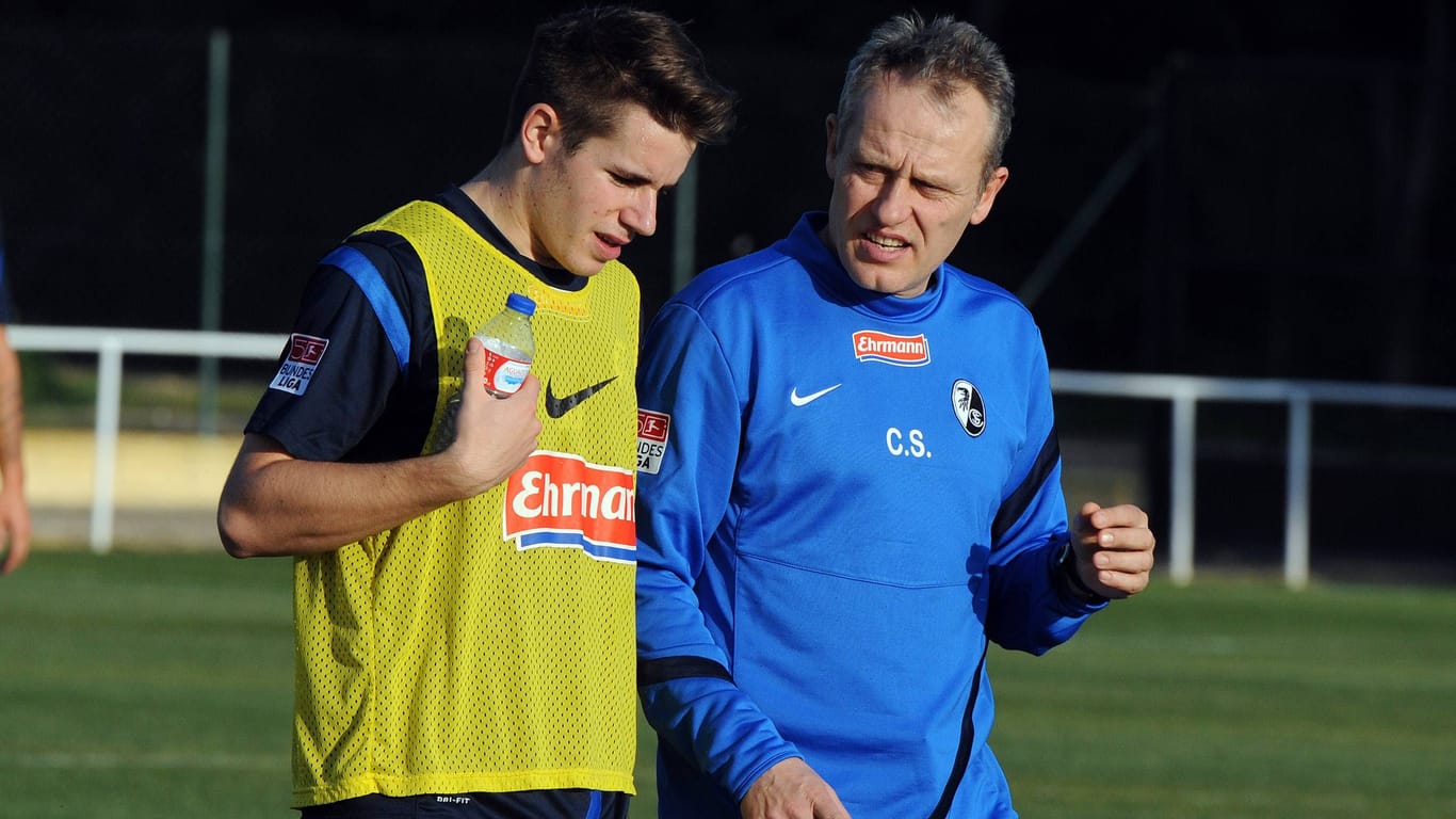Der Trainer und sein Kapitän: Christian Streich (r.) und Christian Günter (hier ein Bild aus dem Jahr 2013) arbeiten seit über einem Jahrzehnt zusammen.