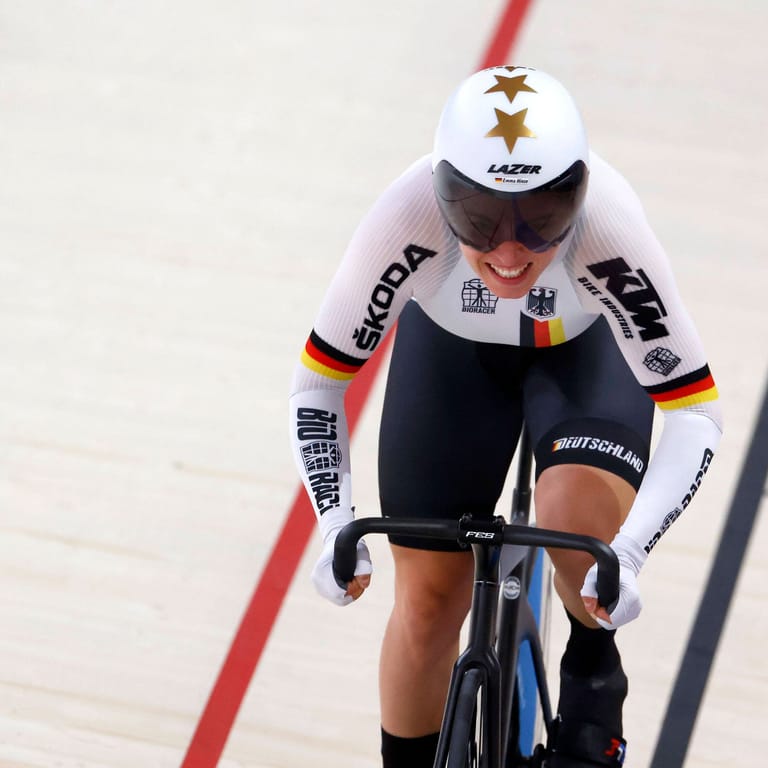 Emma Hinze: Sie hat ihr drittes Bahnrad-Gold gewonnen
