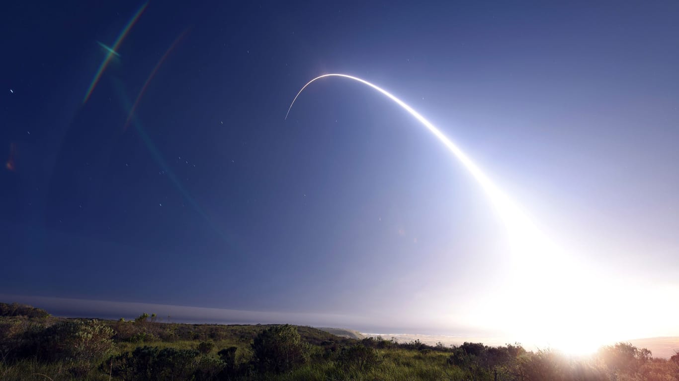 Test einer Minuteman-III-Rakete: Der geplante Start einer solchen Rakete wurde nun verschoben.