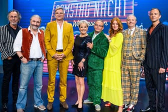 Die Gesichter bei "RTL Samstag Nacht": Tommy Krappweis, Stefan Jürgens, Tanja Schumann, Wigald Boning, Esther Schweins, Olli Dittrich und Mark Weigel.