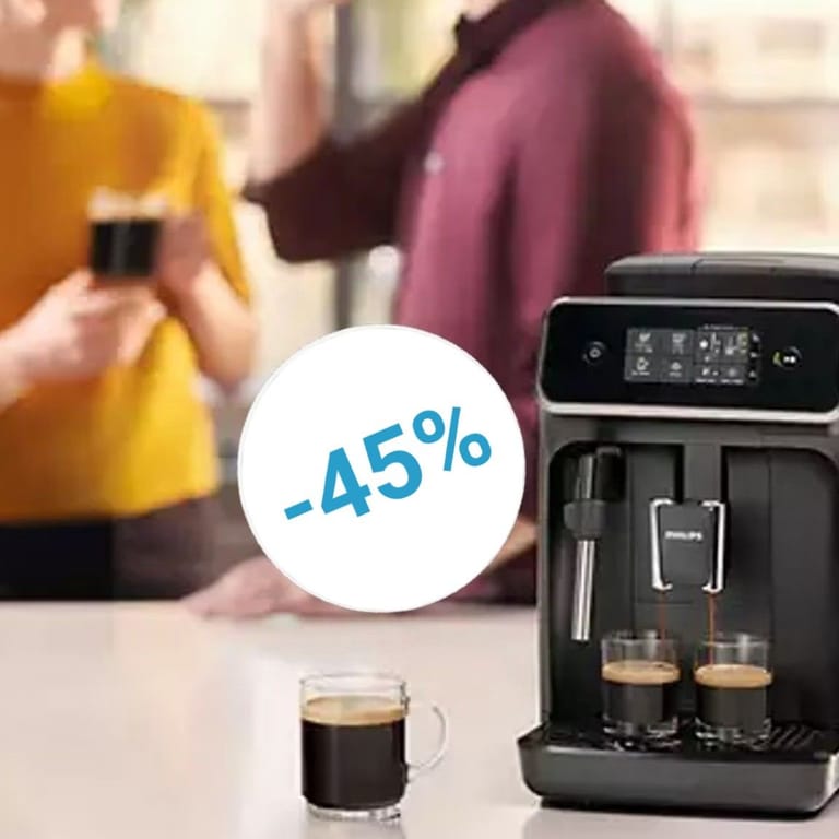 Die Philips-Kaffeemaschine ist heute für rund 220 Euro im Angebot.