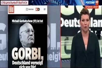 "Unsere Feinde nennen Gorbatschow einen Reformer": Russische Medien schlachten Gorbatschows Tod propagandistisch aus.