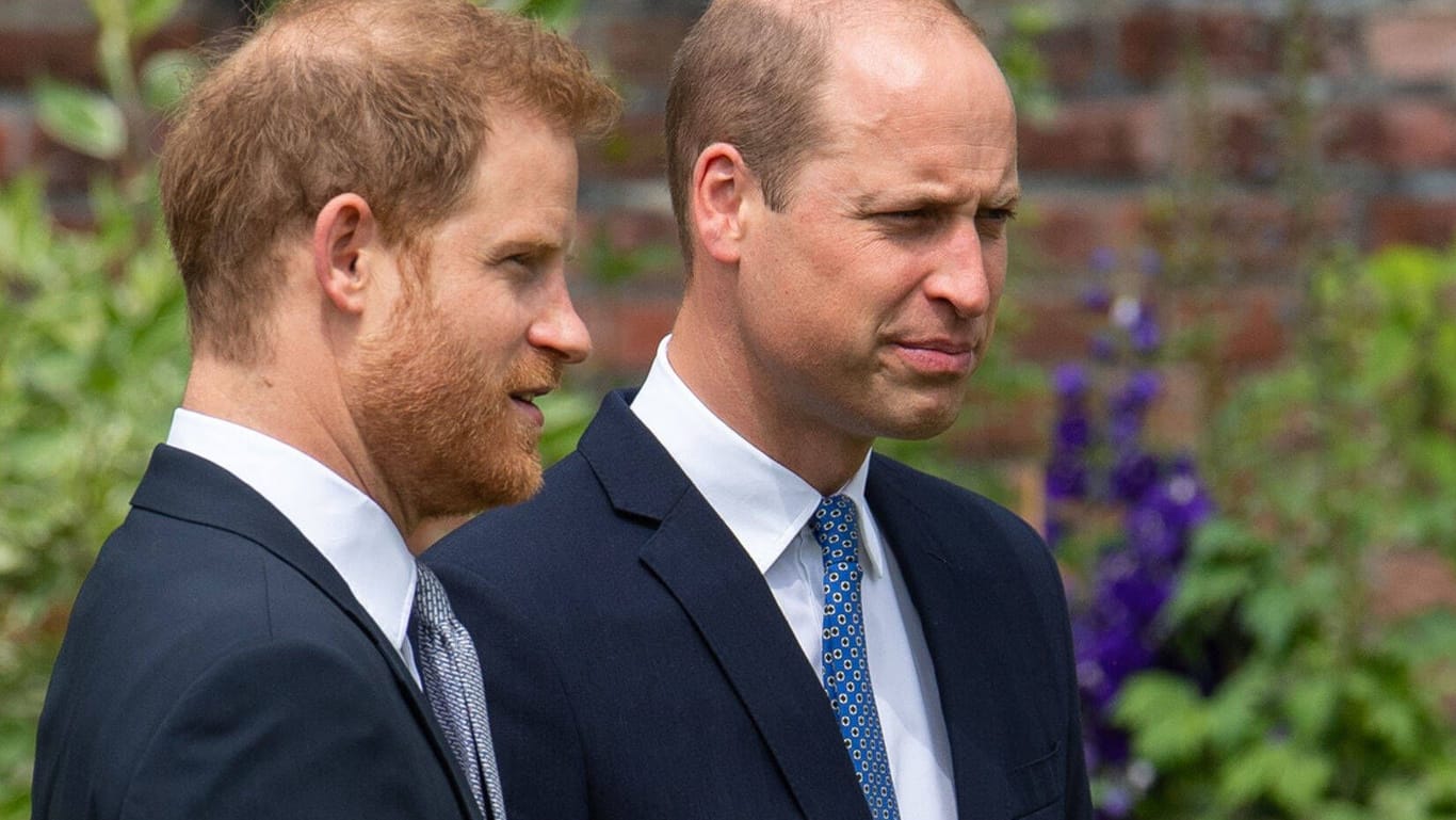Prinz Harry und Prinz William: Die beiden kommen zum 25. Todestag ihrer Mutter wohl nicht zusammen.