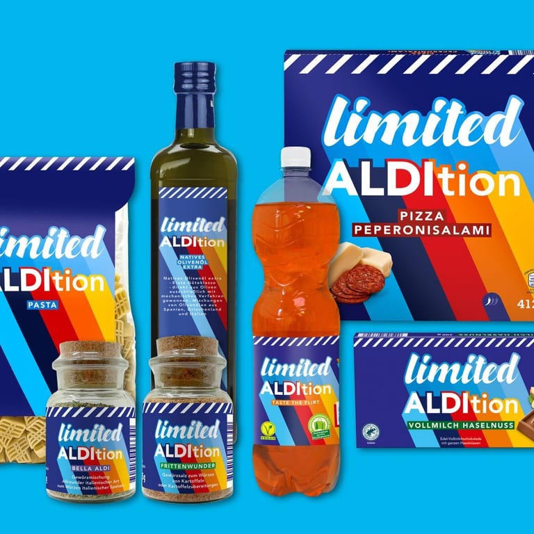 Limited Aldition: Aldi Süd bringt limitierte Produktionslinie auf den Markt.