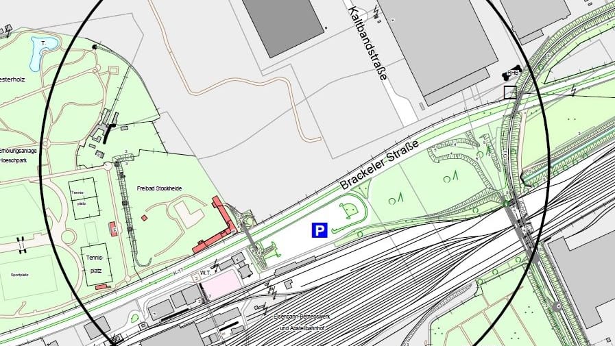 Die Entschärfung findet am Montag im Bereich der Brackeler Straße statt.