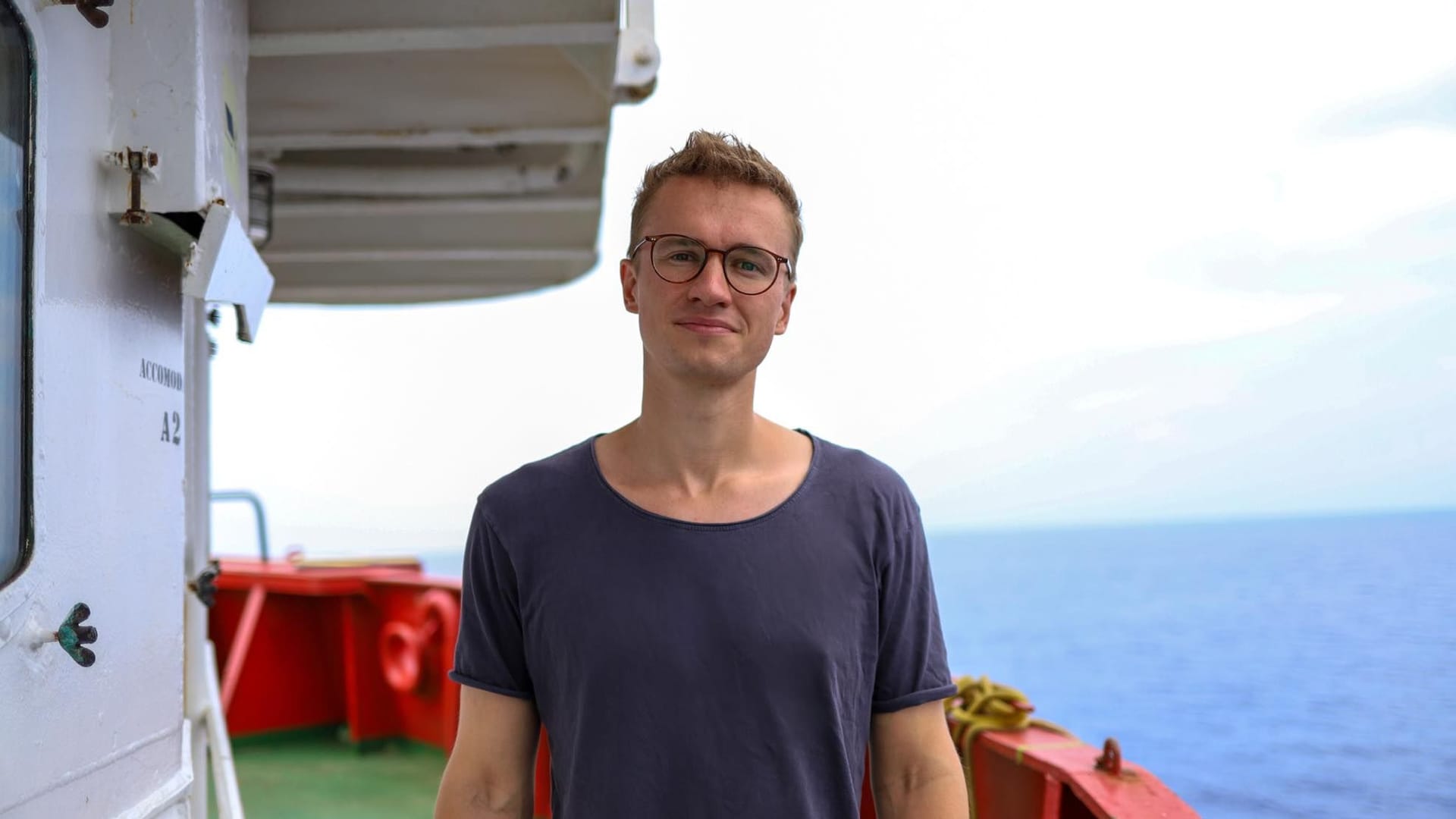 Der Bundestagsabgeordnete Julian Pahlke: Der Grünen-Politiker war seit Ende Juli an Bord des deutschen Seenotrettungsschiffs "Sea-Eye 4".