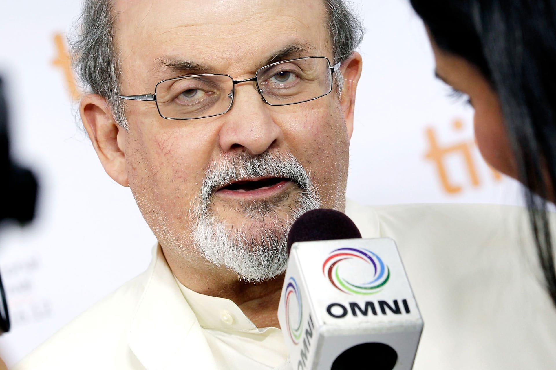 TORONTO, ON - SEPTEMBER 09: Writer Salman Rushdie arrives at the "Midnight's Children" Premiere at the 2012 Toronto International Film Festival at Roy Thomson Hall on September 9, 2012 in Toronto, Canada. (Photo by Jemal Countess/Getty Images)