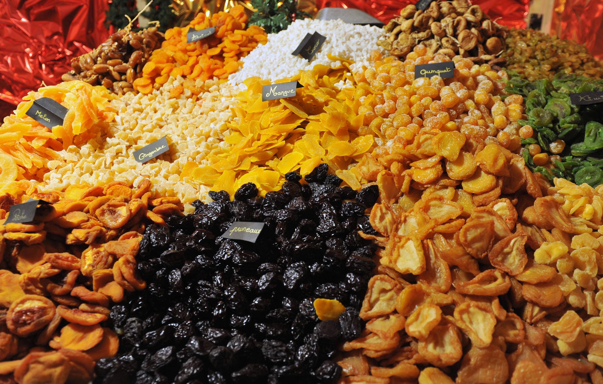 Trockenfrüchte: In Trockenfrüchten ist besonders viel Fruktose enthalten.