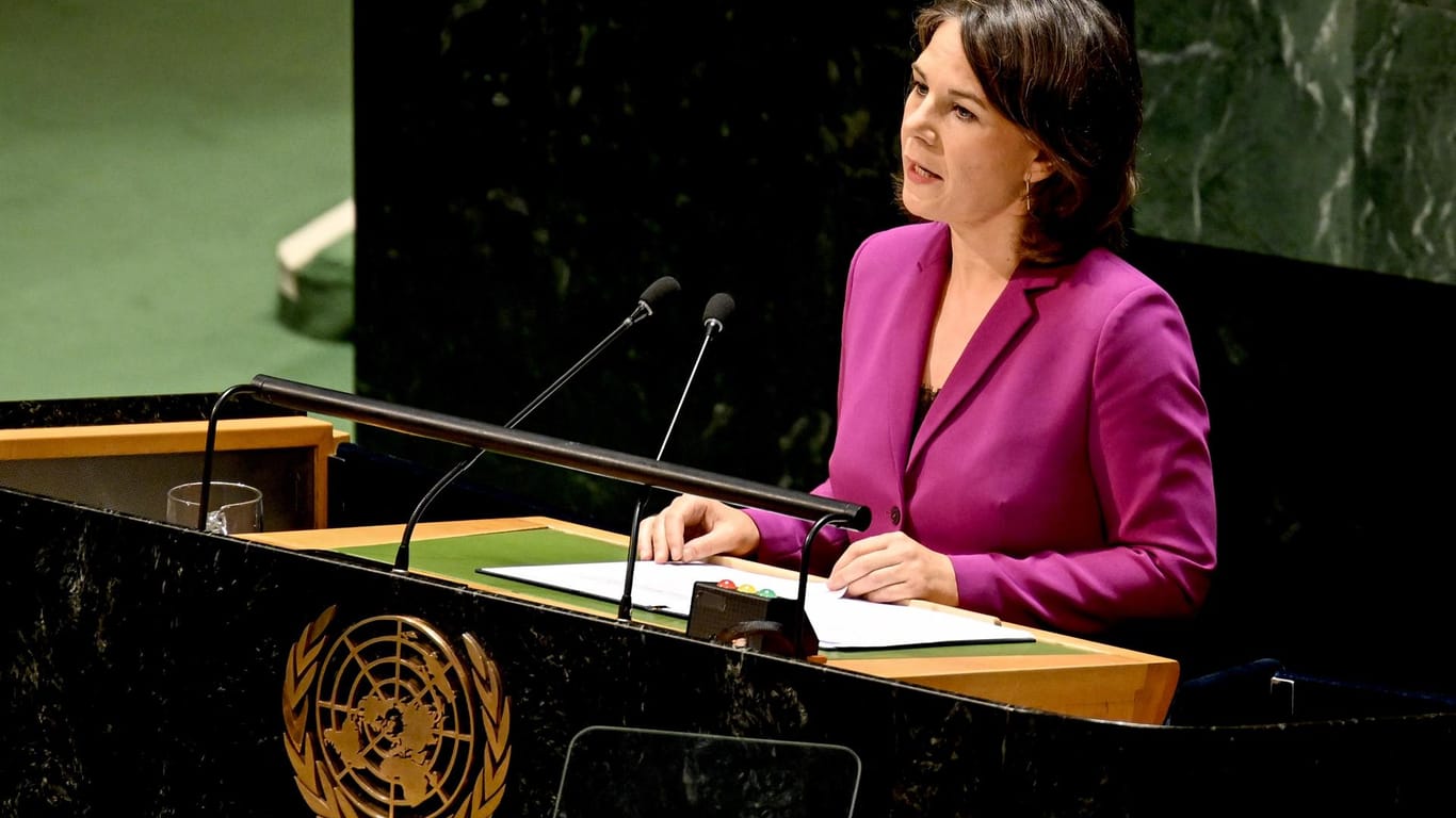 New York: Annalena Baerbock spricht bei der Generaldebatte der UN über Atomwaffen