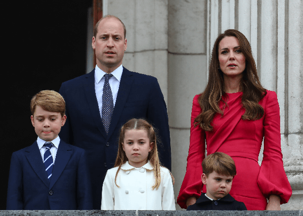 William, Kate und ihre Kinder (v.l.): George, Charlotte und Louis.
