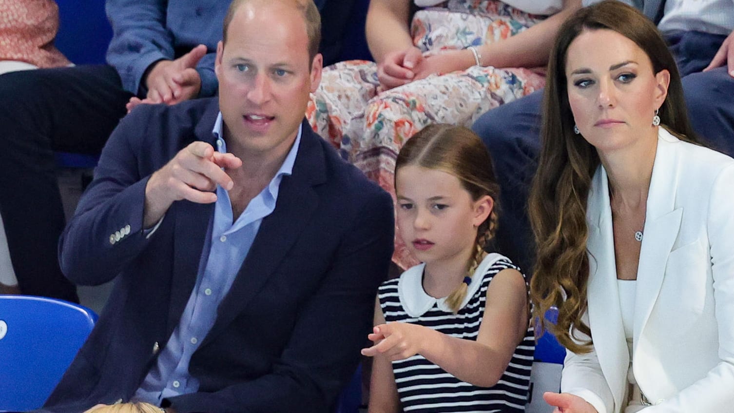 Prinz William und Herzogin Kate: Das royale Paar nahm Tochter Charlotte mit zu den Commonwealth Games in Birmingham.