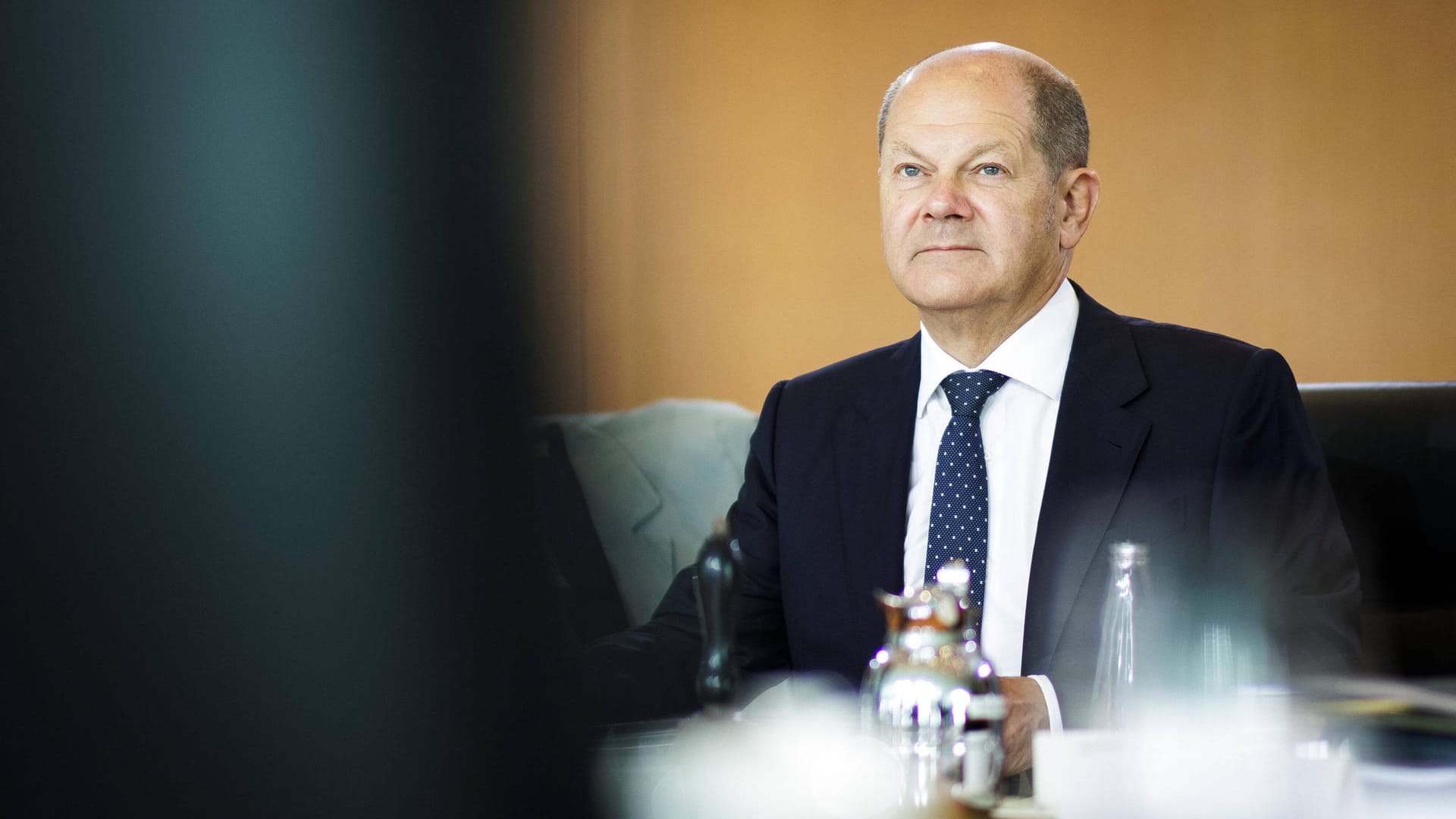 Wann wird es endlich konkret? Bundeskanzler Olaf Scholz bei einer Kabinettssitzung in Berlin