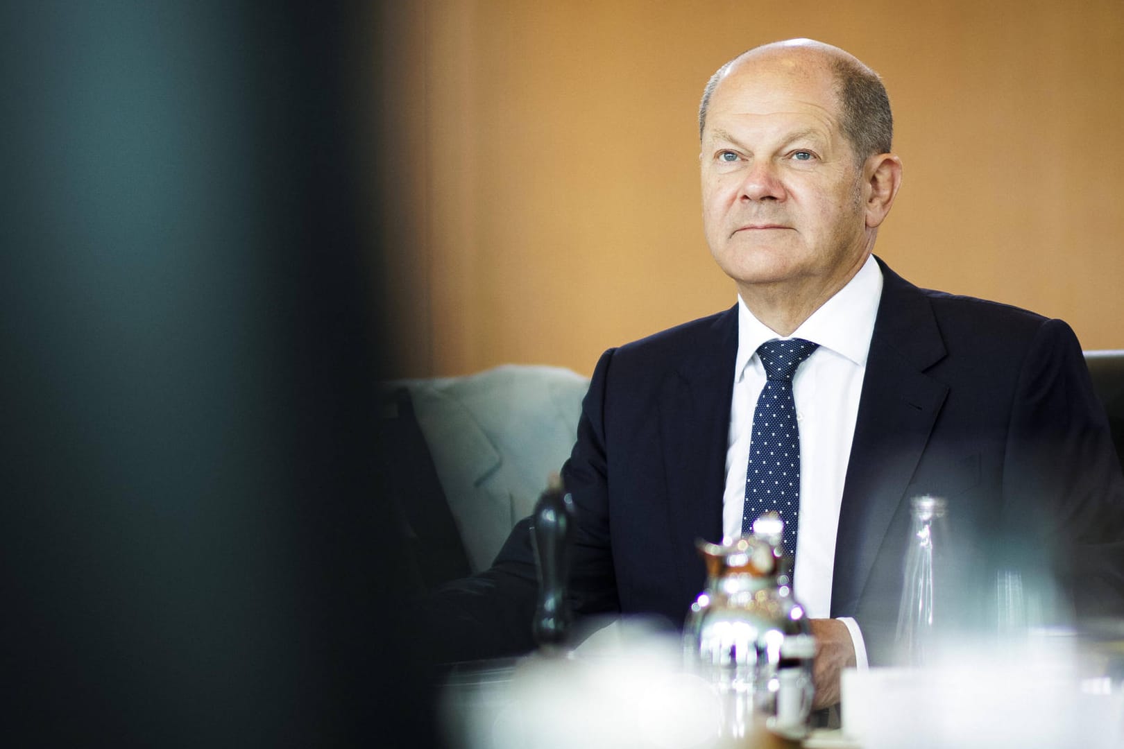 Wann wird es endlich konkret? Bundeskanzler Olaf Scholz bei einer Kabinettssitzung in Berlin