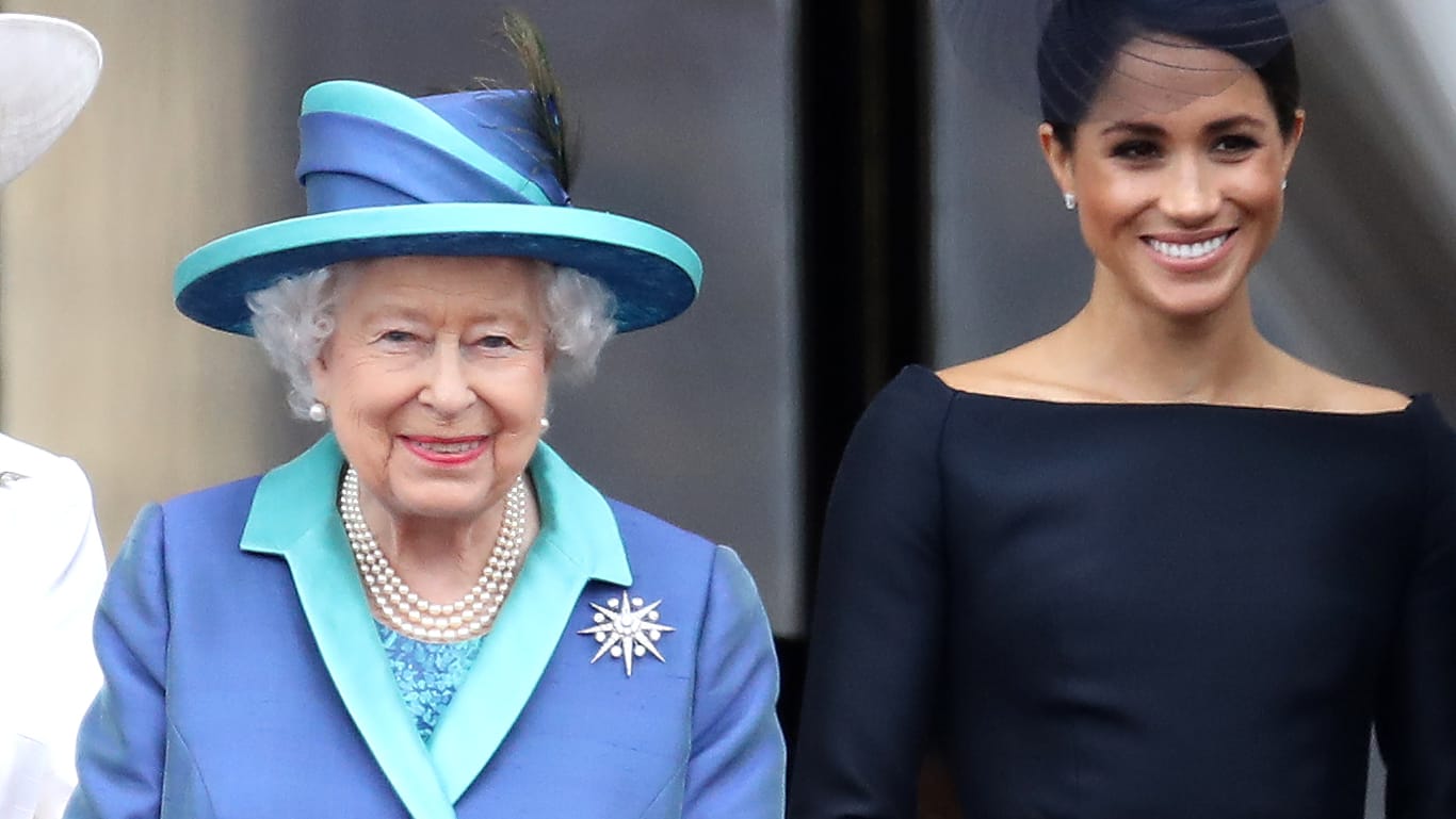 Queen Elizabeth II. und Herzogin Meghan: Die 41-Jährige übernimmt für die britische Königin keine offiziellen Aufgaben mehr.