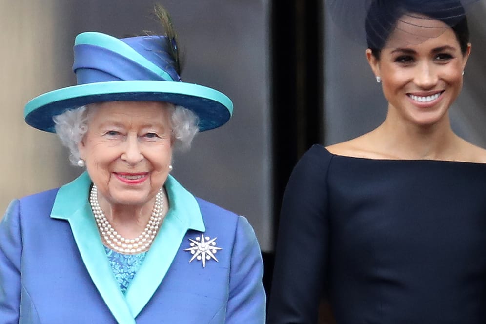 Queen Elizabeth II. und Herzogin Meghan: Die 41-Jährige übernimmt für die britische Königin keine offiziellen Aufgaben mehr.