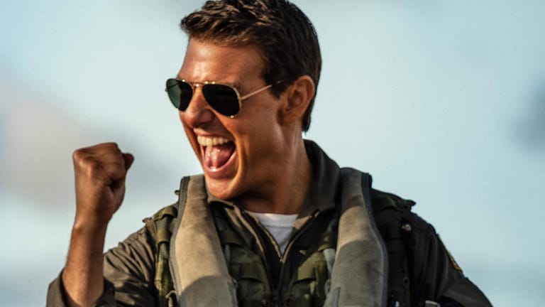 Tom Cruise als Captain Pete Maverick Mitchell in "Top Gun: Maverick": Der Film hat einen Rekord geknackt.