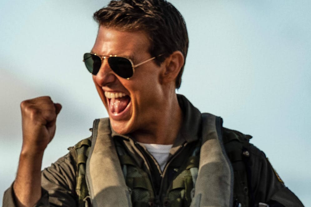 Tom Cruise als Captain Pete Maverick Mitchell in "Top Gun: Maverick": Der Film hat einen Rekord geknackt.