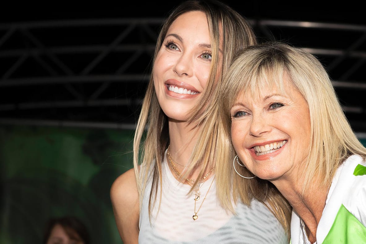 Olivia Newton-John (r.) und Chloe Lattanzi: Mutter und Tochter hatten ein inniges Verhältnis.