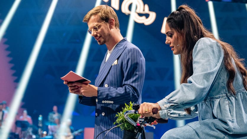 Joko Winterscheidt und Nilam Farooq: Sie trafen im Finale von "Wer stiehlt mir die Show?" gegeneinander an.