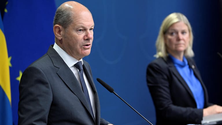German Chancellor Scholz and Swedish PM Andersson meet in Stockholm