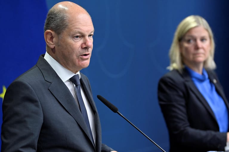 German Chancellor Scholz and Swedish PM Andersson meet in Stockholm