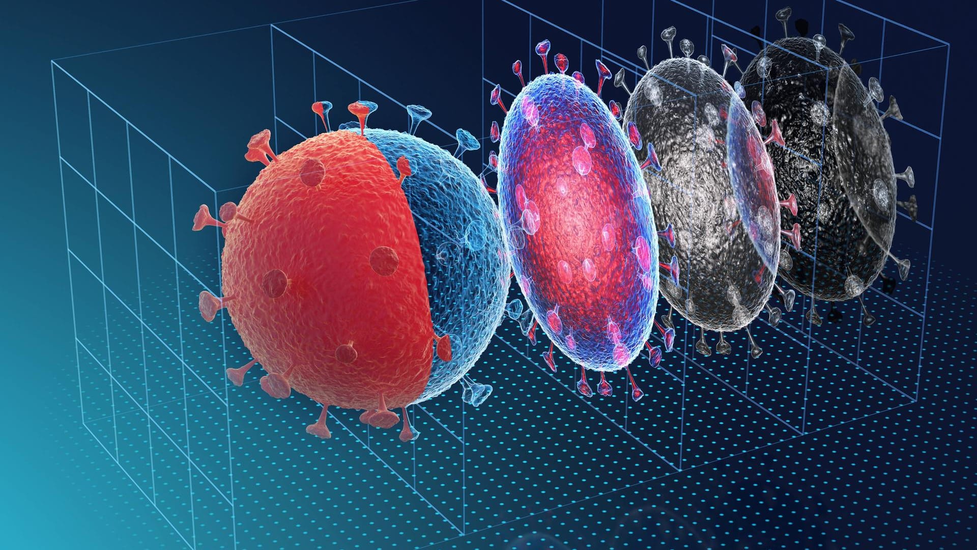 Visualisierung des Coronavirus.