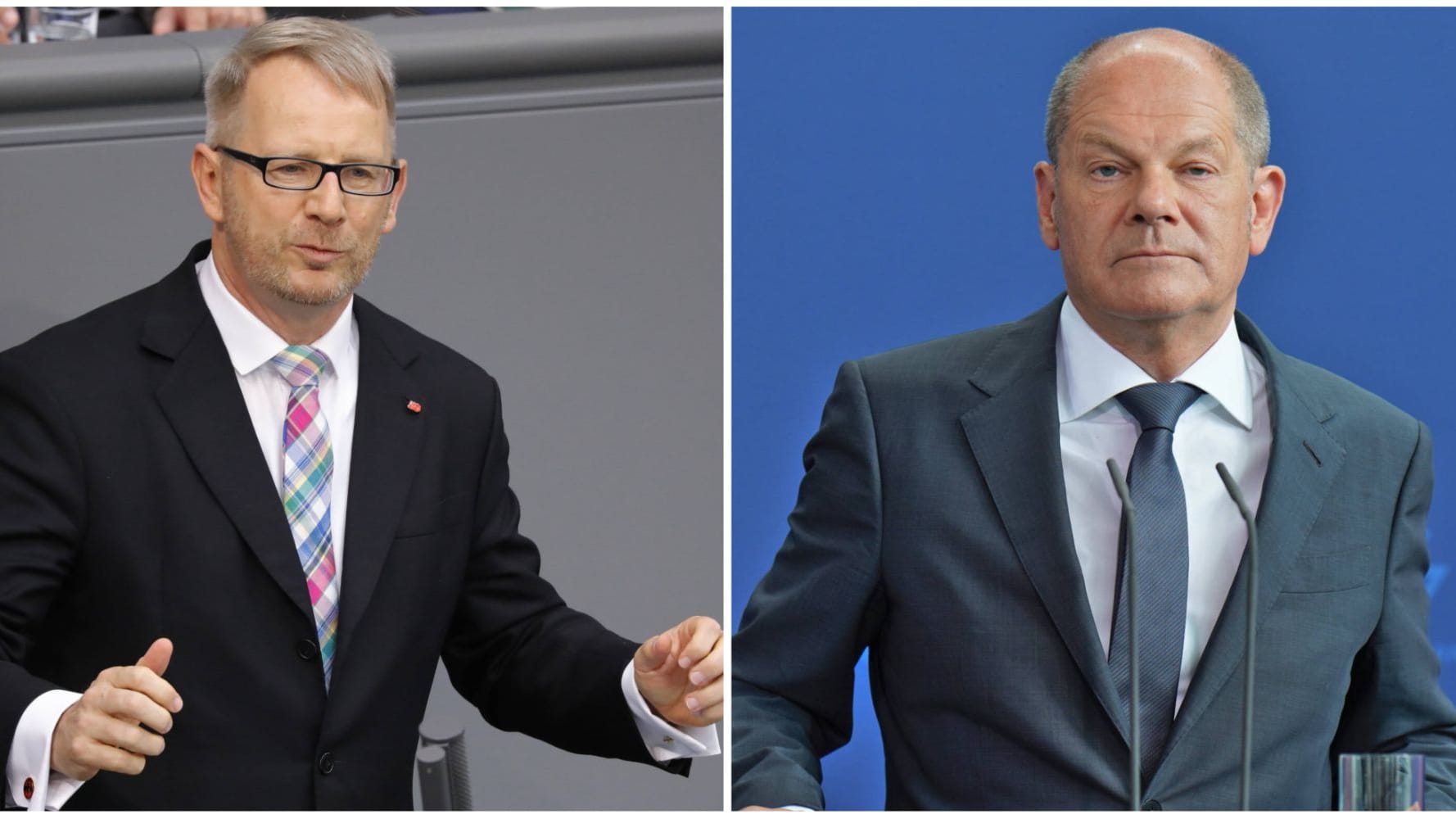 Kahrs und Scholz (Montage): Ein Fund in einem Bankschließfach facht die Debatte um den "Cum Ex"-Skandal neu an.