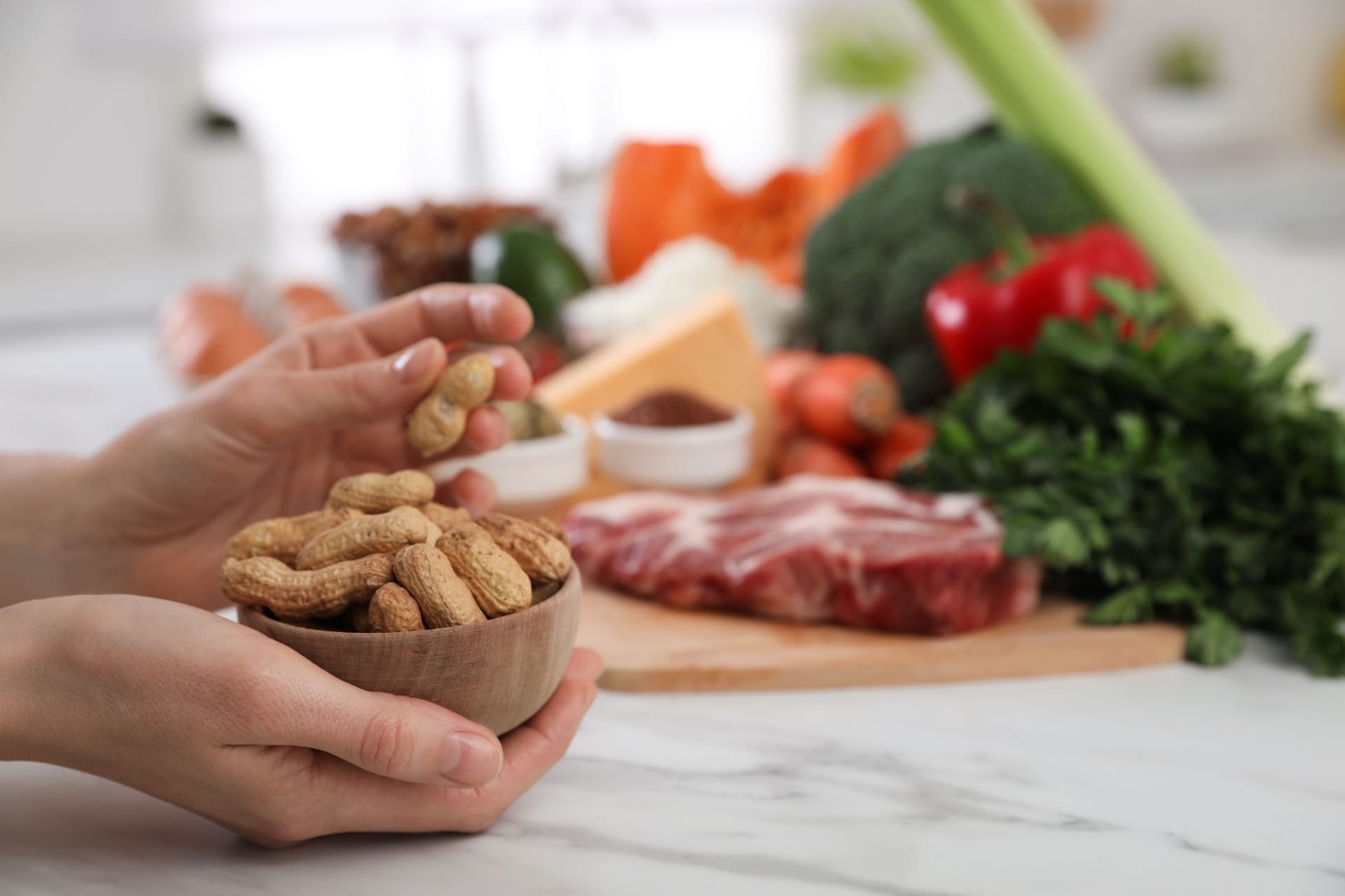 Gesunde Gewichtszunahme gelingt mit eiweißreicher Ernährung.