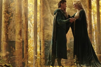 Robert Aramayo und Morfydd Clark: Die Schauspieler verkörpern die Elben Elrond und Galadriel.