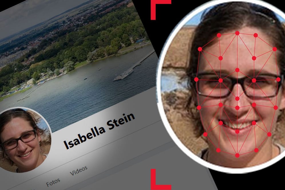 Erfundene "Isabella Stein": Das Profil gab an, bei Netflix zu arbeiten, war einer der Accounts, die prorussische Fakes teilten. Das Foto ist vom Computer generiert.