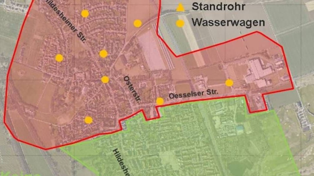 Rund 700 Haushalte im Laatzener Stadtteil sind seit Tagen von den Wasserverunreinigungen betroffen.