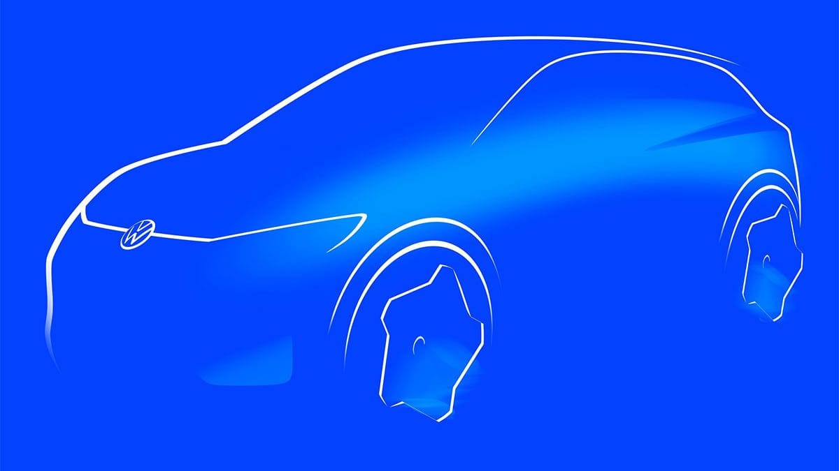 Neuer Entwurf: Eine aktuelle Design-Skizze zeigt deutlich schwungvollere Linien als am früheren Messe-Auto.