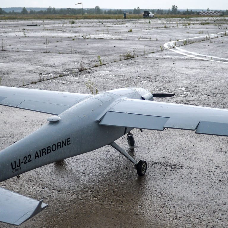 Eine ukrainische Drohne: Russland behauptet, mehrere Angriffe auf der Krim abgewehrt zu haben.