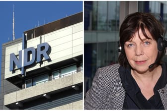 NDR-Gebäude und Sabine Rossbach (Collage): Ihr Lebensgefährte arbeitet auf Beraterbasis für den Sender.