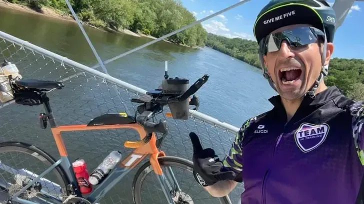 Brian Kozera beim Training: Der Ironman kam bei einem Verkehrsunfall ums Leben.