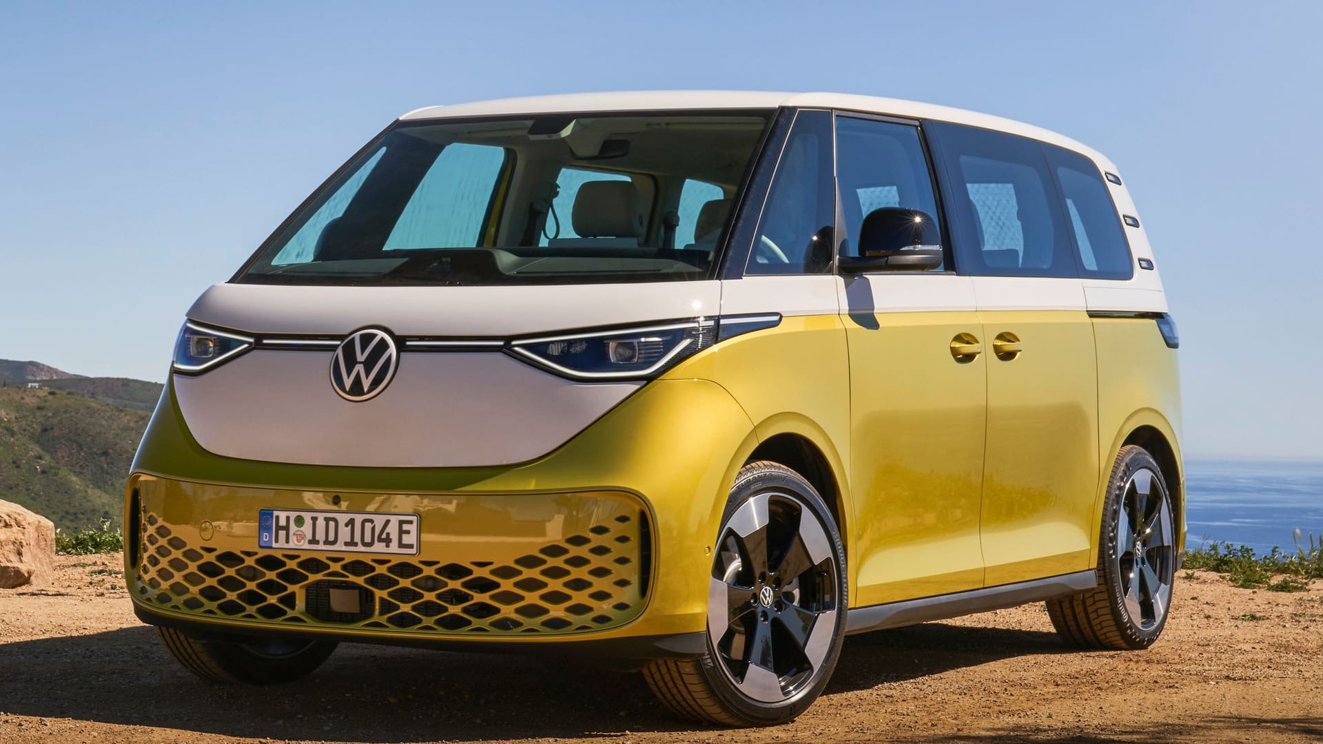 VW ID. Buzz: Der elektrische Bulli ist im Retro-Design gestaltet.