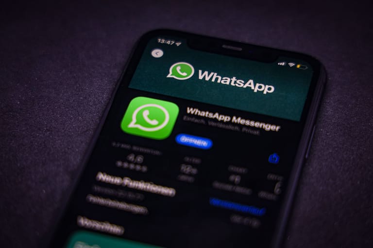Whatsapp-Anzeige auf einem Smartphone